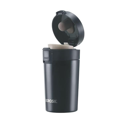 Borosil - Vacuum Insulated Hydra Coffeemate Stainless Steel Travel Mug - Spill Proof - hot and Cold