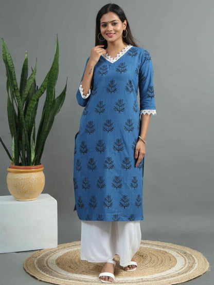 Indigo Printed Kurta