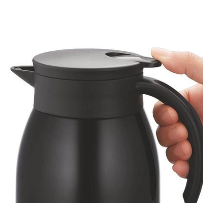 Borosil Stainless Steel Vacuum Insulated Teapot (Black, 500ML)