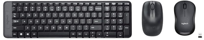 Logitech MK215 Wireless Keyboard and Mouse Combo for Windows & M221 Wireless Mouse, Silent Buttons, 2.4 GHz with USB Mini Receiver, 1000 DPI Optical Tracking, 18-Month Battery Life, Ambidextrous