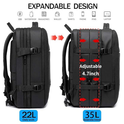 Red Lemon Titan Ultrafit Bange Series 15.6-inch Laptop Bags Backpacks for Men and Women 35L Outdoor and Camping 3in1 Office Bags,Travelling,Backpack (Without Bottle Holder), Black