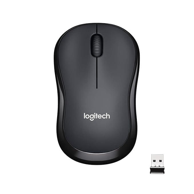 Logitech MK215 Wireless Keyboard and Mouse Combo for Windows & M221 Wireless Mouse, Silent Buttons, 2.4 GHz with USB Mini Receiver, 1000 DPI Optical Tracking, 18-Month Battery Life, Ambidextrous