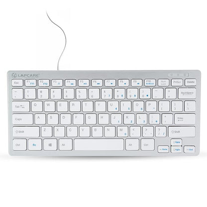 Lapcare D-Lite Plus Wired Mini Keyboard with Chocolate Keys (Silver)