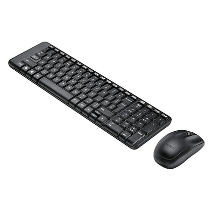 Logitech MK215 Wireless Keyboard and Mouse Combo, 2.4 GHz Wireless, 3 Years Warranty, Compact Design, 2-Year Battery Life(Keyboard),5 Month Battery Life(Mouse) PC/Laptop- Black