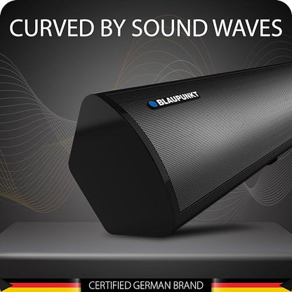 Blaupunkt Newly Launched SBA01 REKURVE 100W Wireless Bluetooth Soundbar with HDMI-ARC, Optical, Aux-in, USB & Bluetooth I Multiple Connectivity I Remote Control (Black)