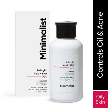 Minimalist  Salicylic Acid + LHA 2% Cleanser 100 ml.