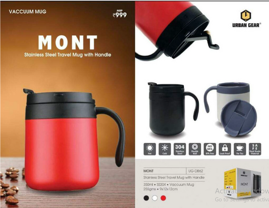 Stainless Steel Travel Mug With Handle - MONT 350 ml