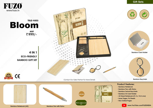 Fuzo Bloom 4 in 1: Eco-Friendly Bamboo Gift Set