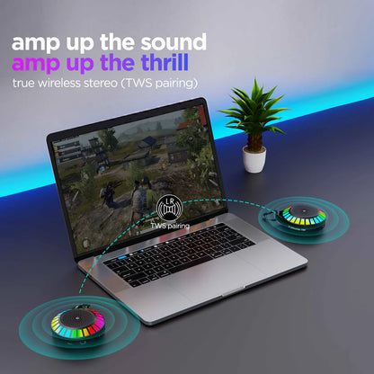 Nu Republic 5W Bluetooth Speaker BT V5.3 Sonicpop 50-14 Hrs Playtime & RGB LED Light, Portable Wireless Stereo Pairing Speaker for Home, Travel with Loud Sound, Rich Bass & 50mm Dual Dynamic Driver